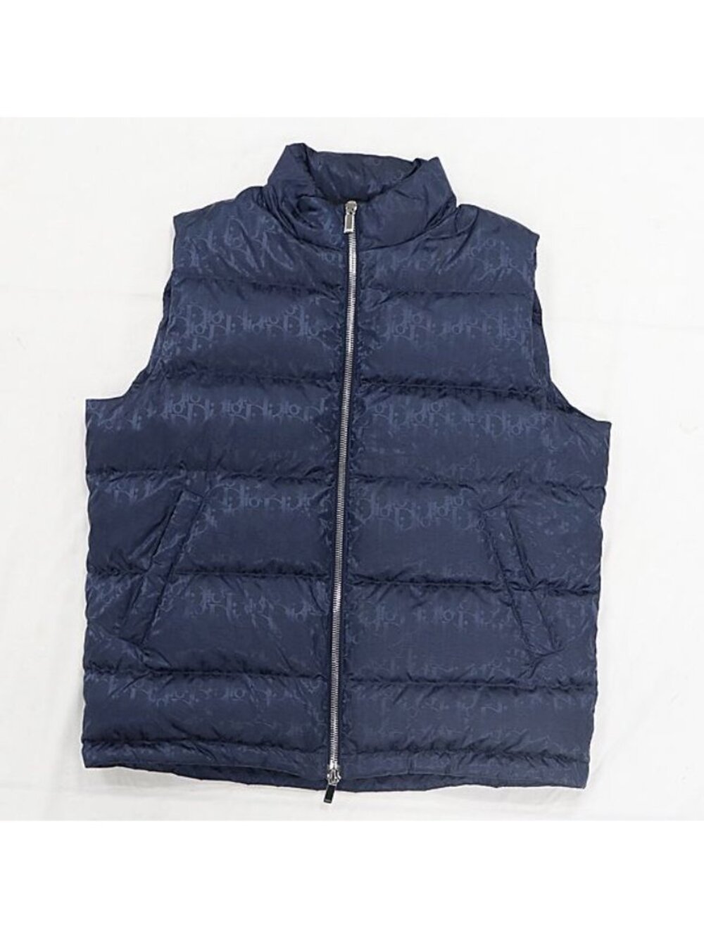 Dior Down Vest Oblique All Over Print Navy Color Apa Ako